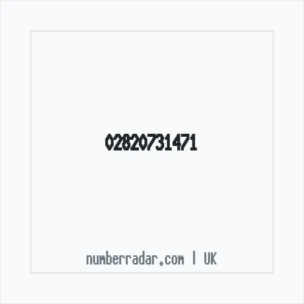 Reverse number check for +44 28 2073 1471 — who called me?