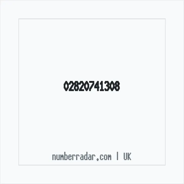 Reverse number check for +44 28 2074 1308 — who called me?