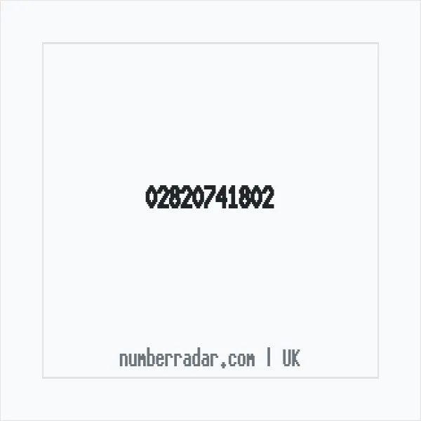Reverse number check for +44 28 2074 1802 — who called me?