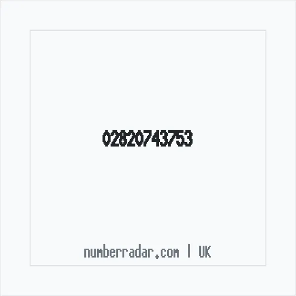 Reverse number check for +44 28 2074 3753 — who called me?