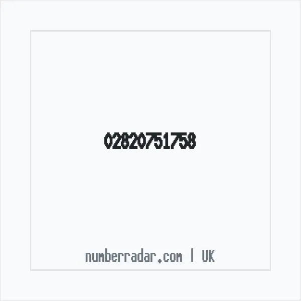 Reverse number check for +44 28 2075 1758 — who called me?