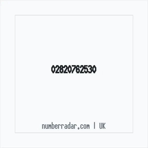 Reverse number check for +44 28 2076 2530 — who called me?