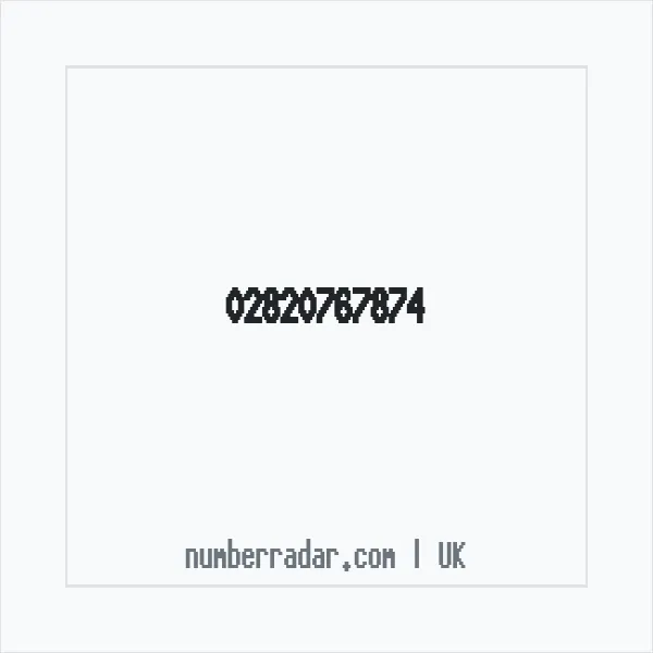 Reverse number check for +44 28 2076 7874 — who called me?