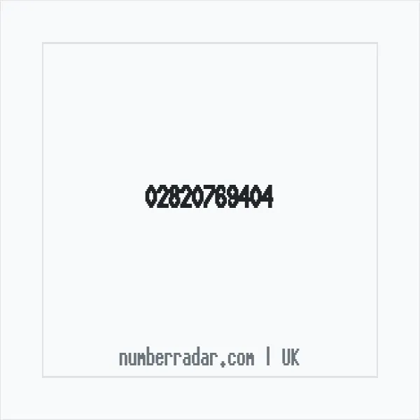 Reverse number check for +44 28 2076 9404 — who called me?