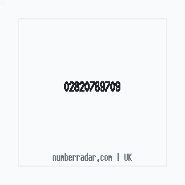 Reverse number check for +44 28 2076 9709 — who called me?