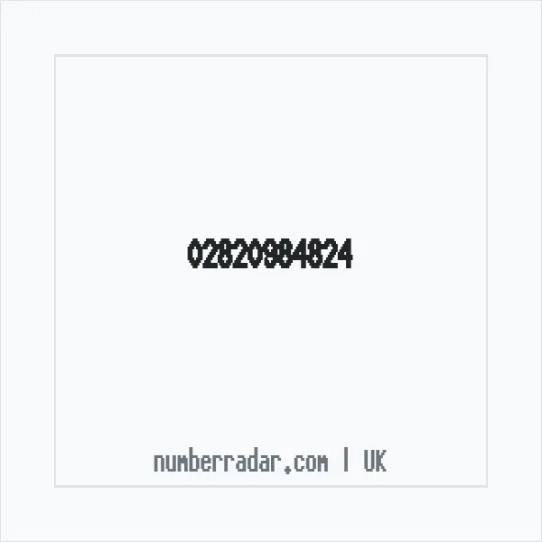Reverse number check for +44 28 2098 4824 — who called me?
