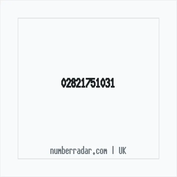 Reverse number check for +44 28 2175 1031 — who called me?