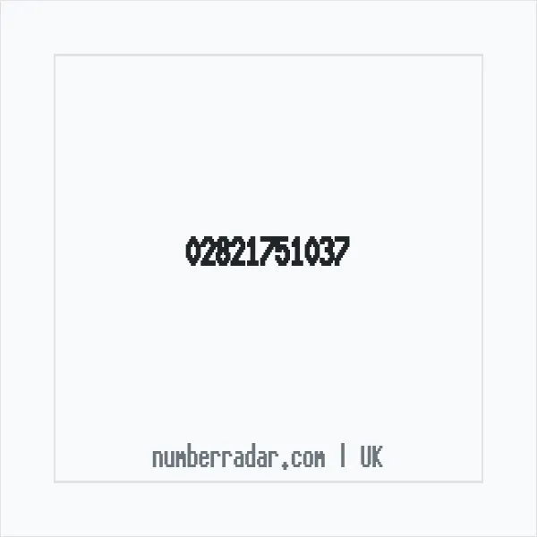 Reverse number check for +44 28 2175 1037 — who called me?