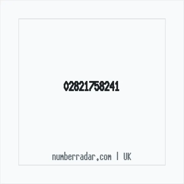 Reverse number check for +44 28 2175 8241 — who called me?