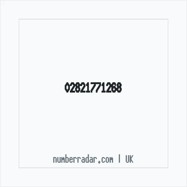 Reverse number check for +44 28 2177 1268 — who called me?
