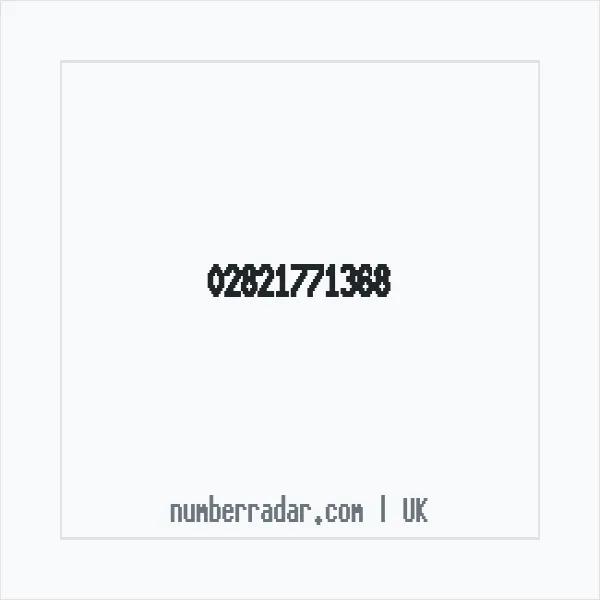 Reverse number check for +44 28 2177 1368 — who called me?