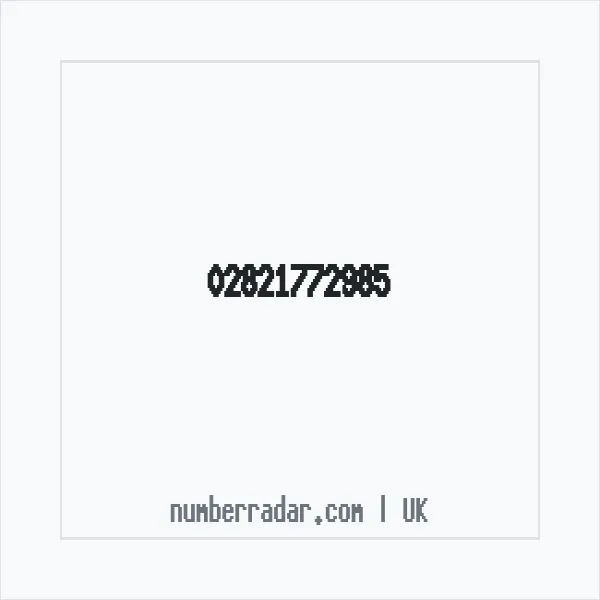 Reverse number check for +44 28 2177 2985 — who called me?