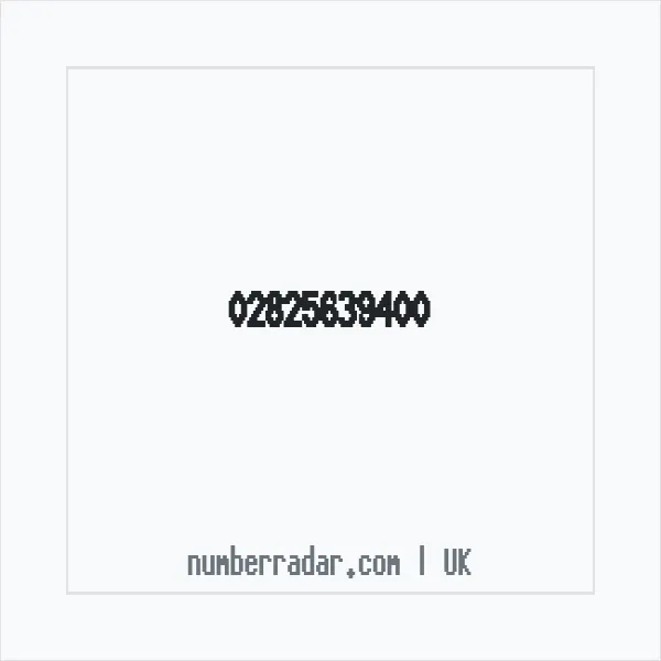 Reverse number check for +44 28 2563 9400 — who called me?