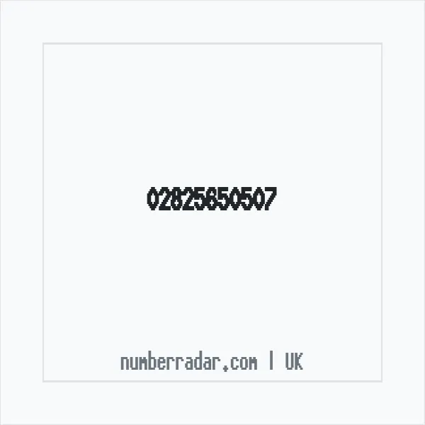 Reverse number check for +44 28 2565 0507 — who called me?