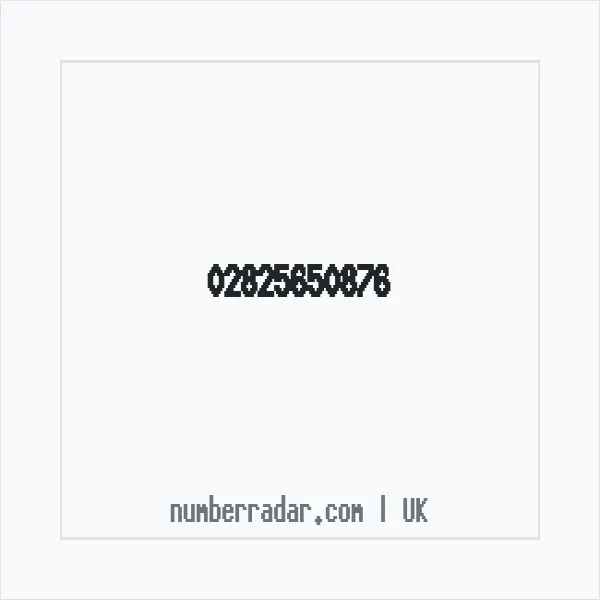Reverse number check for +44 28 2565 0876 — who called me?
