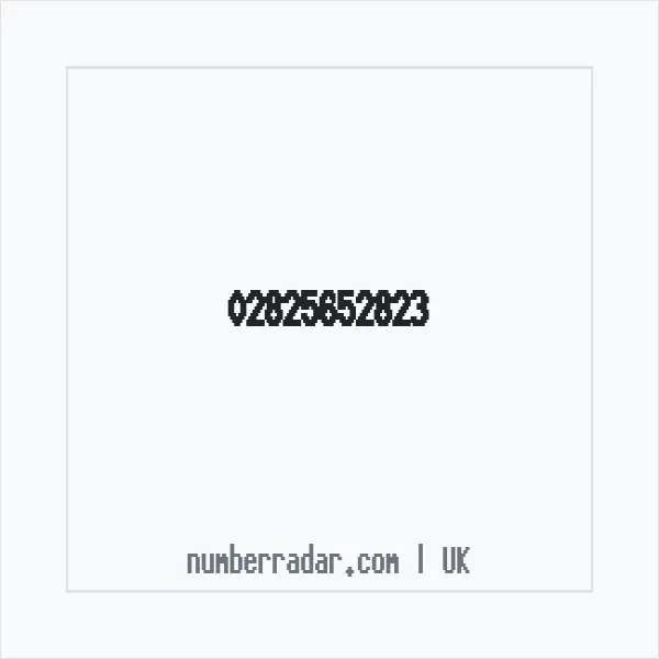 Reverse number check for +44 28 2565 2823 — who called me?
