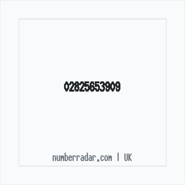 Reverse number check for +44 28 2565 3909 — who called me?