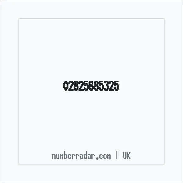 Reverse number check for +44 28 2568 5325 — who called me?