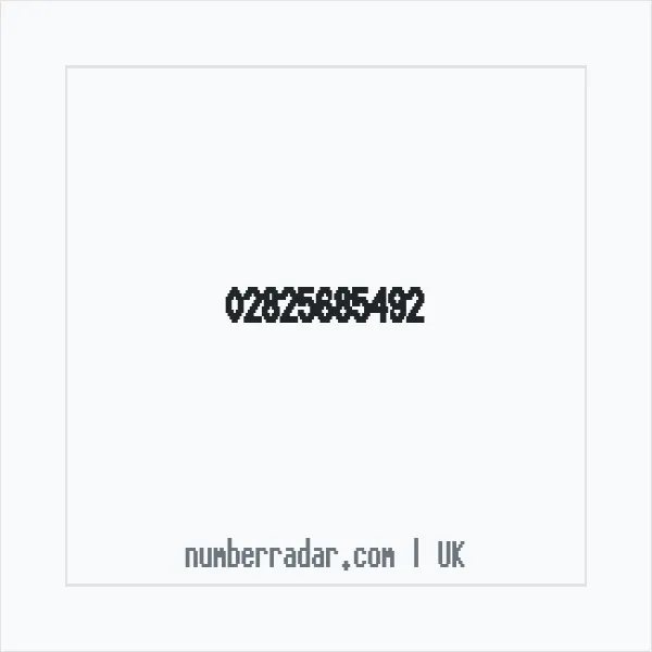 Reverse number check for +44 28 2568 5492 — who called me?