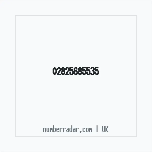 Reverse number check for +44 28 2568 5535 — who called me?