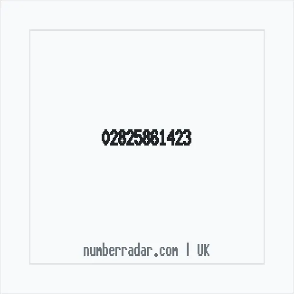 Reverse number check for +44 28 2586 1423 — who called me?