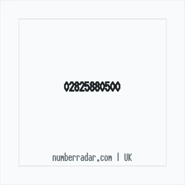 Reverse number check for +44 28 2588 0500 — who called me?