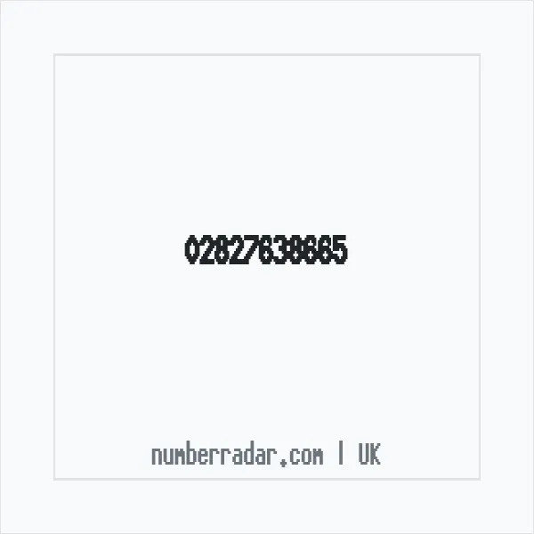 Reverse number check for +44 28 2763 8665 — who called me?