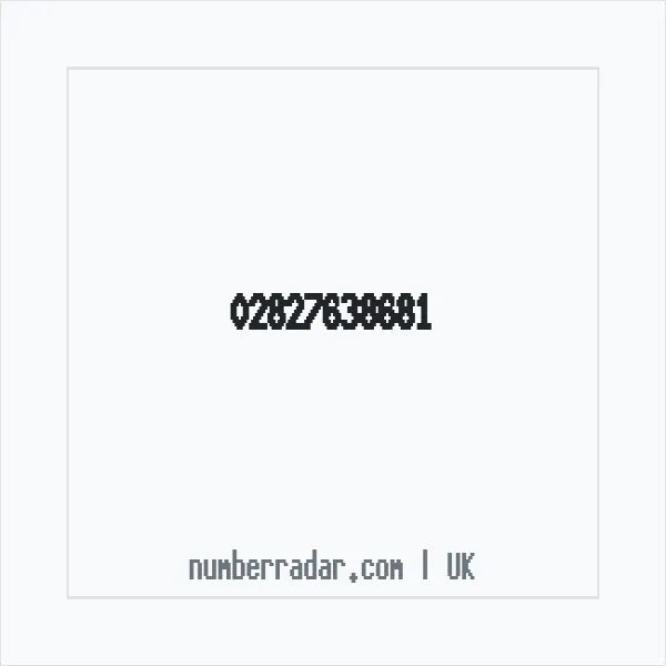 Reverse number check for +44 28 2763 8681 — who called me?
