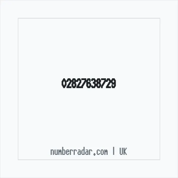 Reverse number check for +44 28 2763 8729 — who called me?