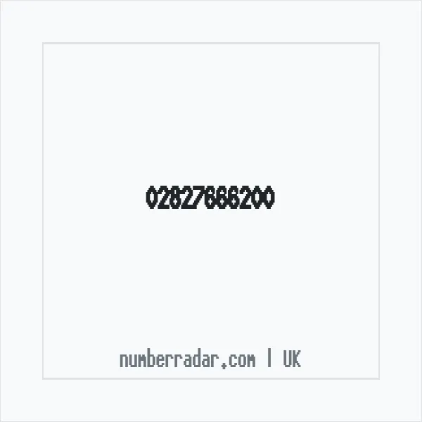 Reverse number check for +44 28 2766 6200 — who called me?