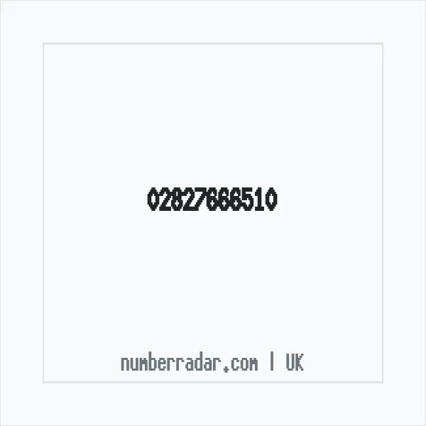 Reverse number check for +44 28 2766 6510 — who called me?