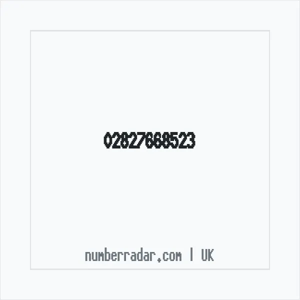 Reverse number check for +44 28 2766 8523 — who called me?