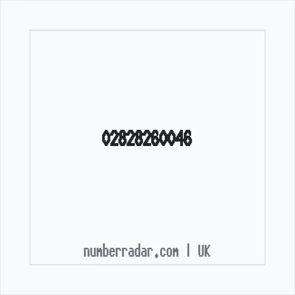 Reverse number check for +44 28 2826 0046 — who called me?