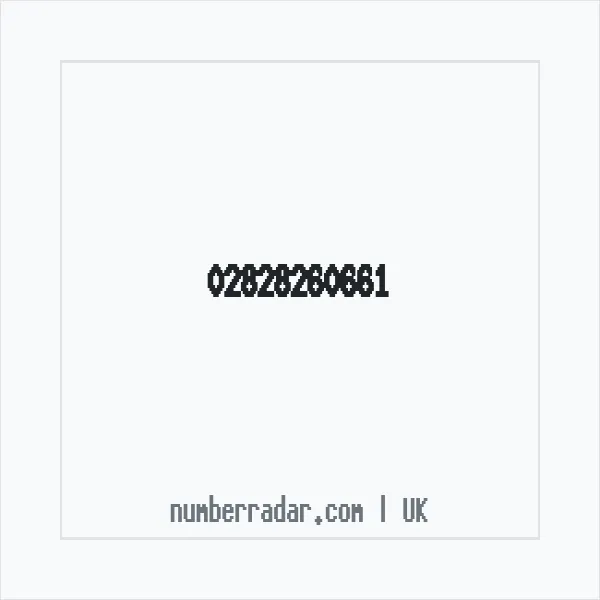 Reverse number check for +44 28 2826 0661 — who called me?