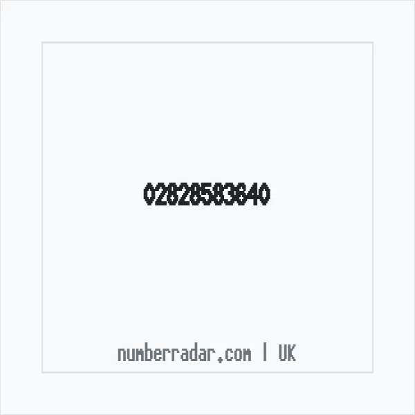 Reverse number check for +44 28 2858 3640 — who called me?