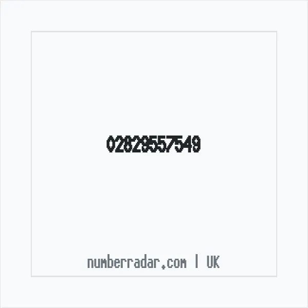 Reverse number check for +44 28 2955 7549 — who called me?