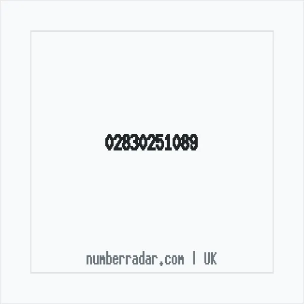 Reverse number check for +44 28 3025 1089 — who called me?