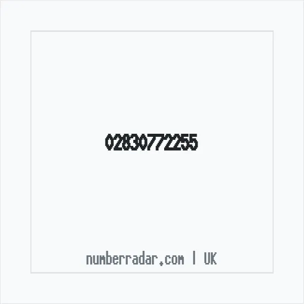 Reverse number check for +44 28 3077 2255 — who called me?