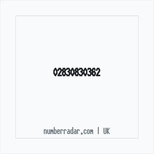 Reverse number check for +44 28 3083 0362 — who called me?