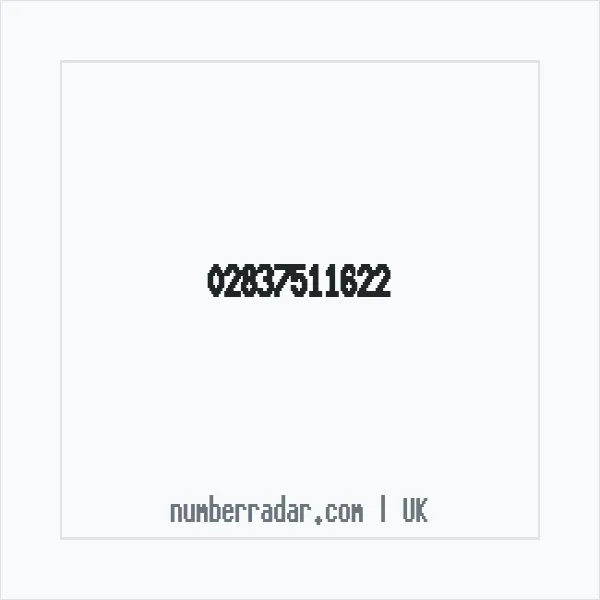 Reverse number check for +44 28 3751 1622 — who called me?