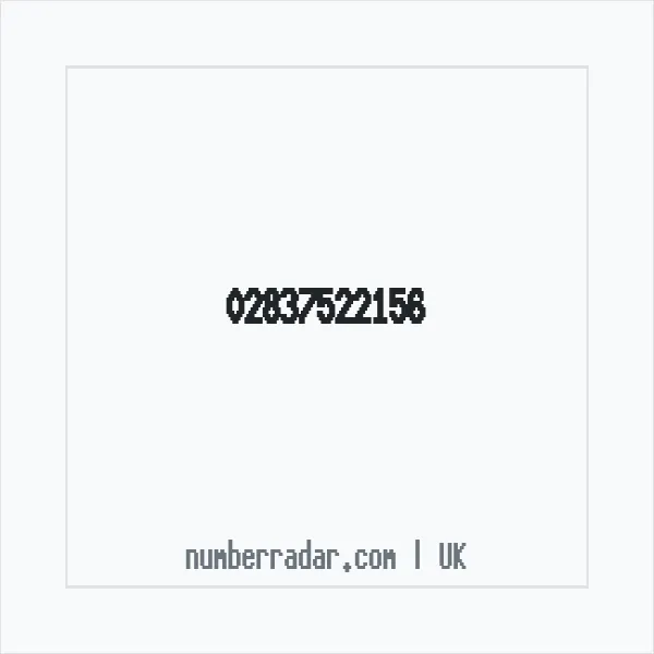 Reverse number check for +44 28 3752 2156 — who called me?