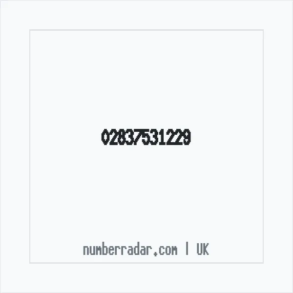 Reverse number check for +44 28 3753 1229 — who called me?