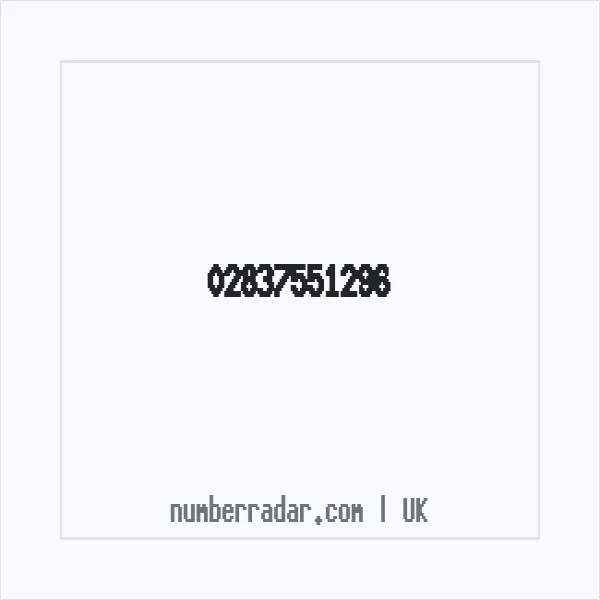 Reverse number check for +44 28 3755 1296 — who called me?