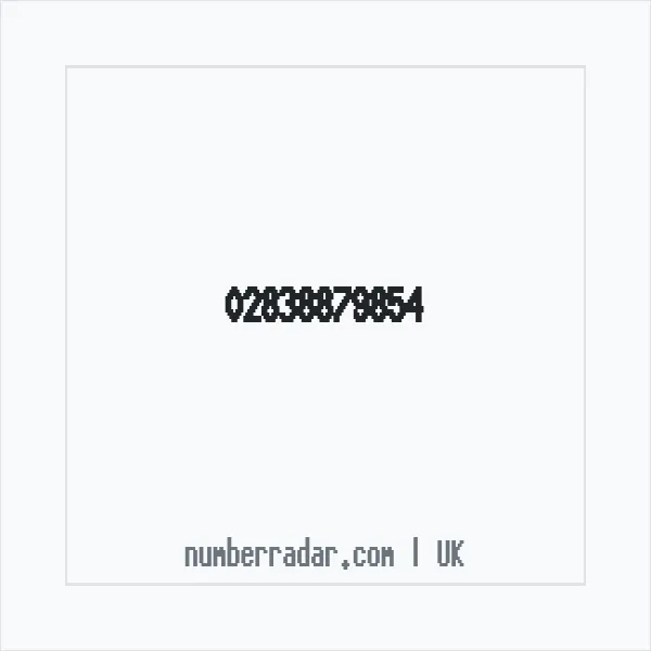 Reverse number check for +44 28 3887 9854 — who called me?