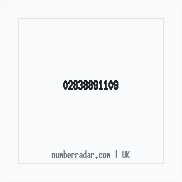 Reverse number check for +44 28 3889 1109 — who called me?