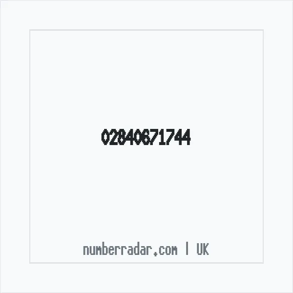 Reverse number check for +44 28 4067 1744 — who called me?