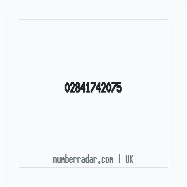 Reverse number check for +44 28 4174 2075 — who called me?
