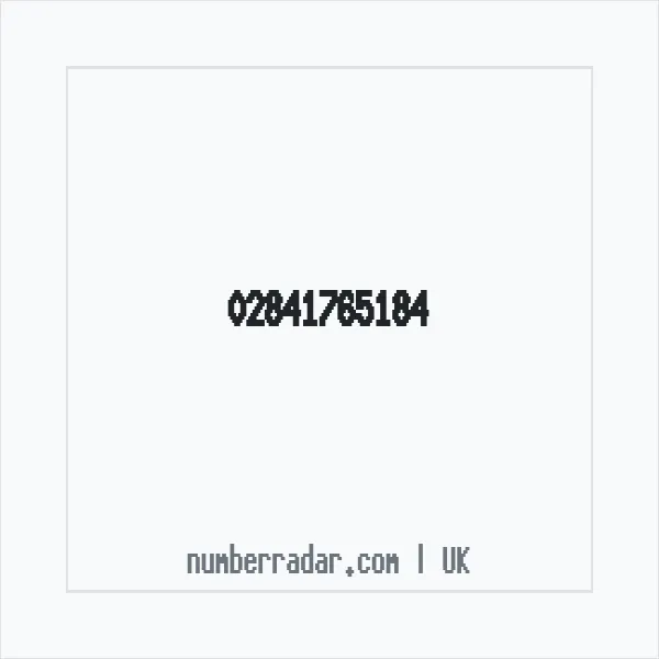 Reverse number check for +44 28 4176 5184 — who called me?