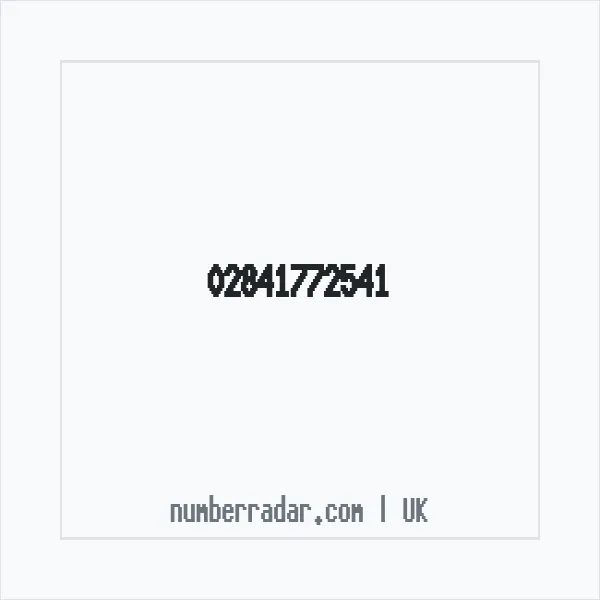 Reverse number check for +44 28 4177 2541 — who called me?