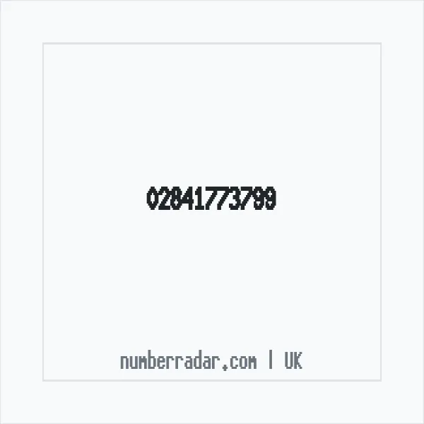 Reverse number check for +44 28 4177 3799 — who called me?